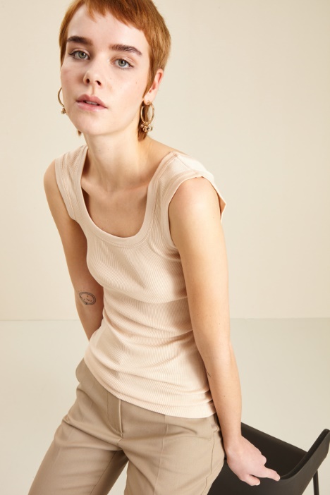 Canotta in cotone e seta Fashion Market