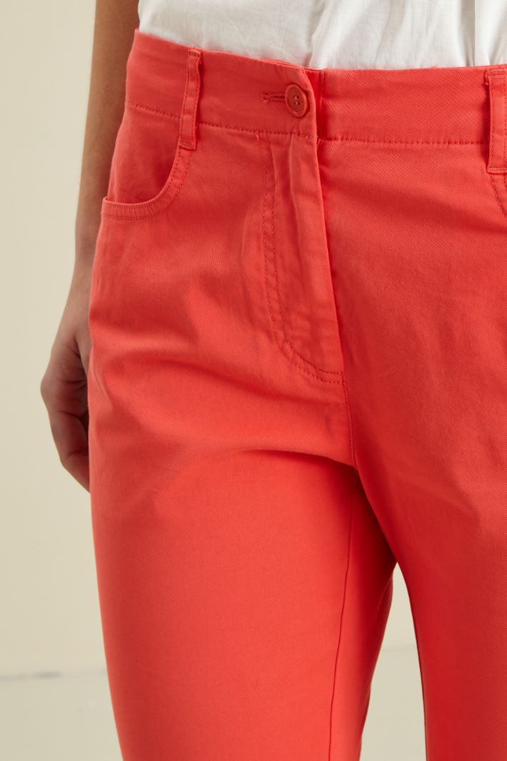 Pantaloni skinny in gabardina Fashion Market