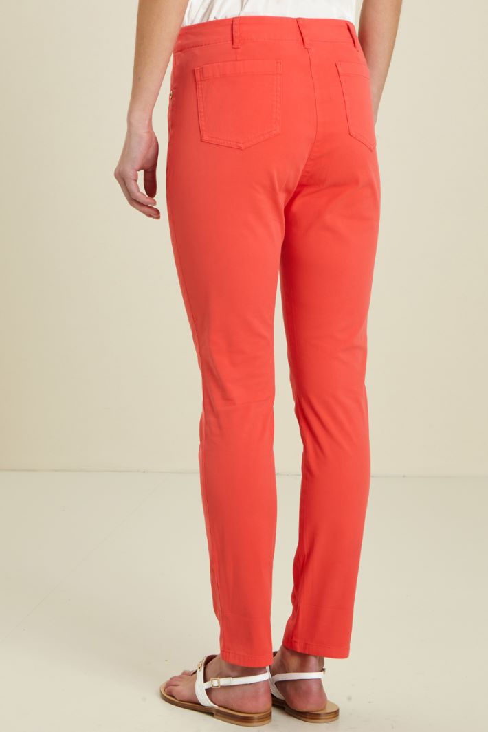 Pantaloni skinny in gabardina Fashion Market