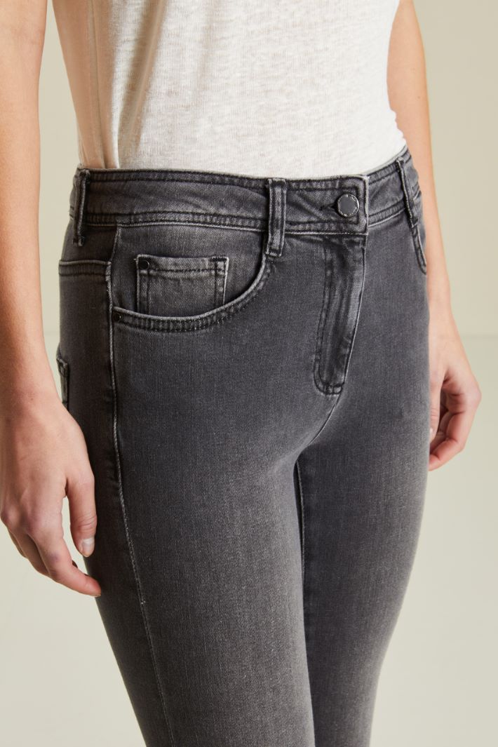 jeans a trombetta in cotone Fashion Market