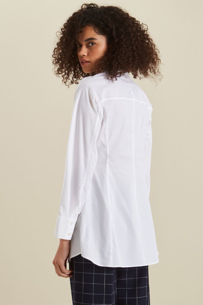 Camicia in cotone con cintura Fashion Market