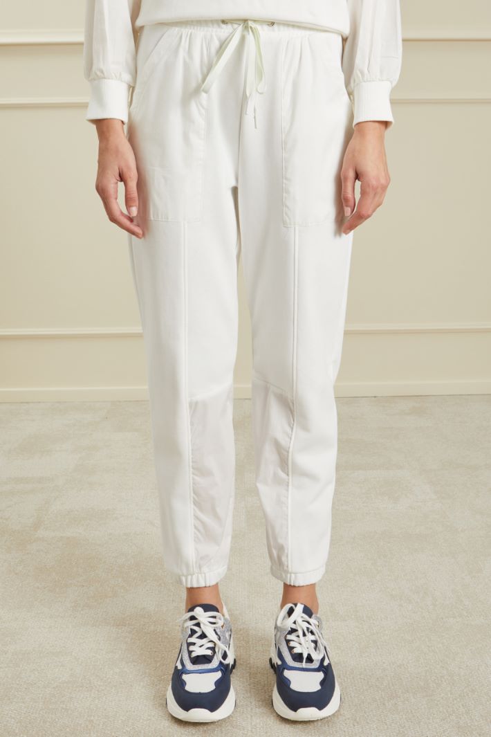 Jogger in jersey e popeline Fashion Market Jogger in jersey e popeline Fashion Market