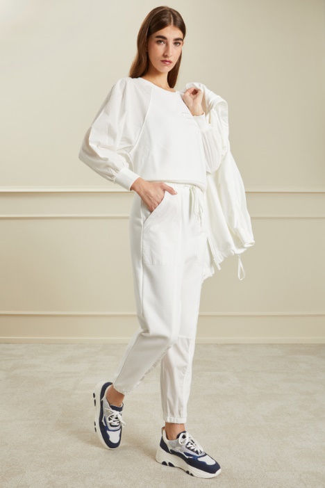 Jogger in jersey e popeline Fashion Market