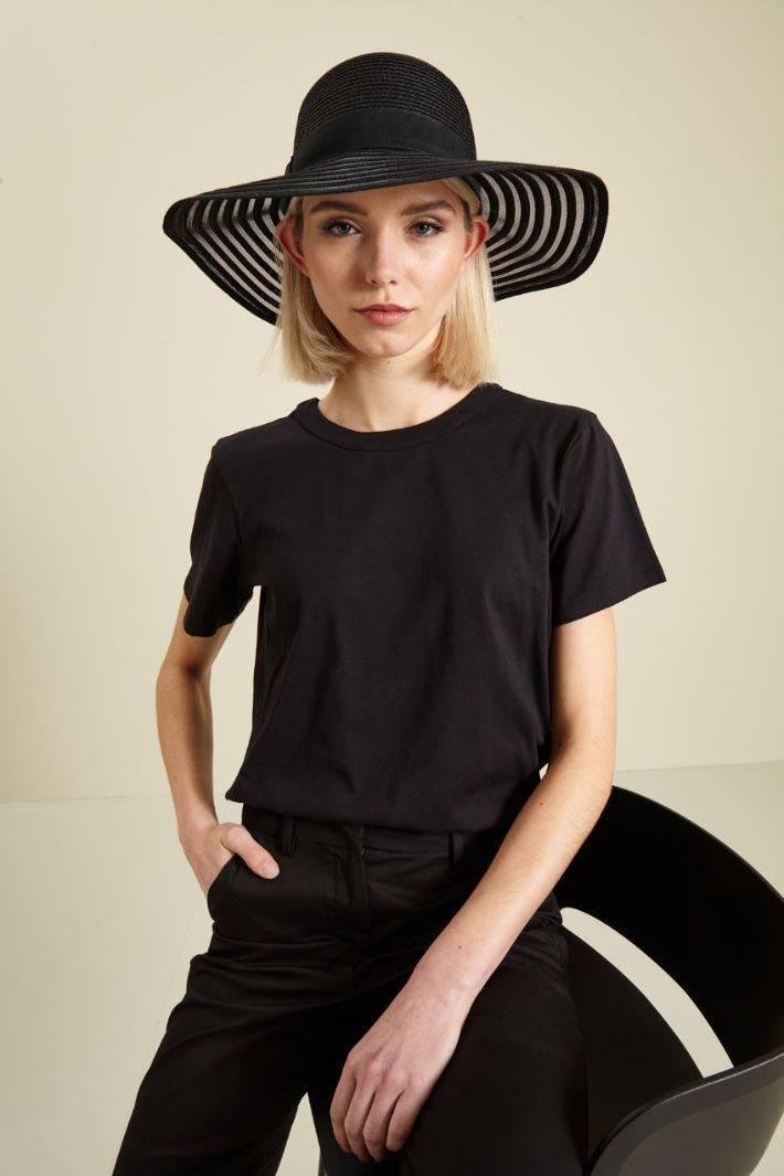 Cappello in rafia e tulle Fashion Market Cappello in rafia e tulle Fashion Market