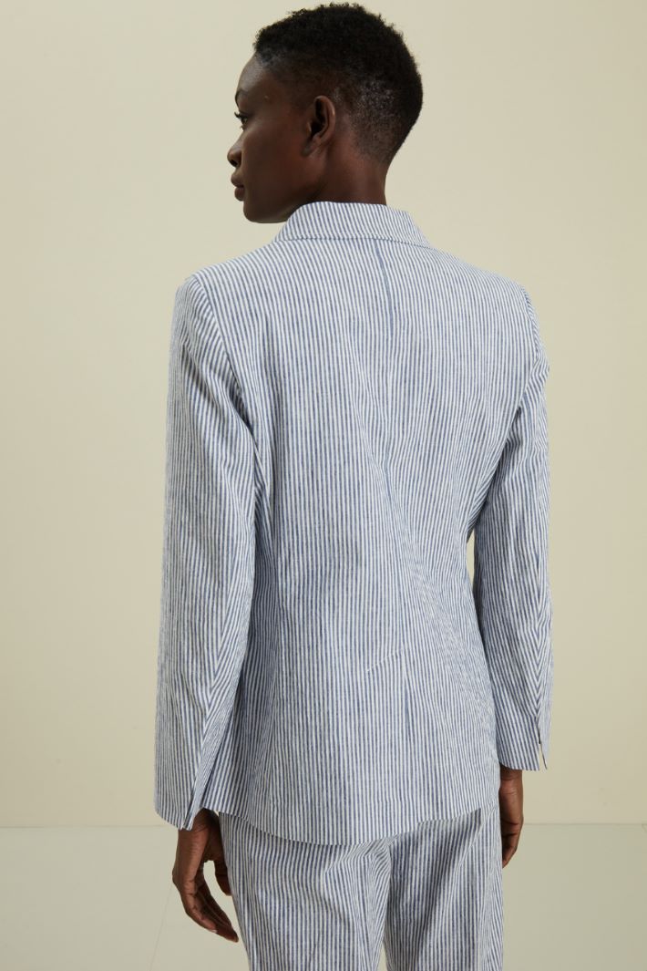 Giacca in cotone e lino Fashion Market