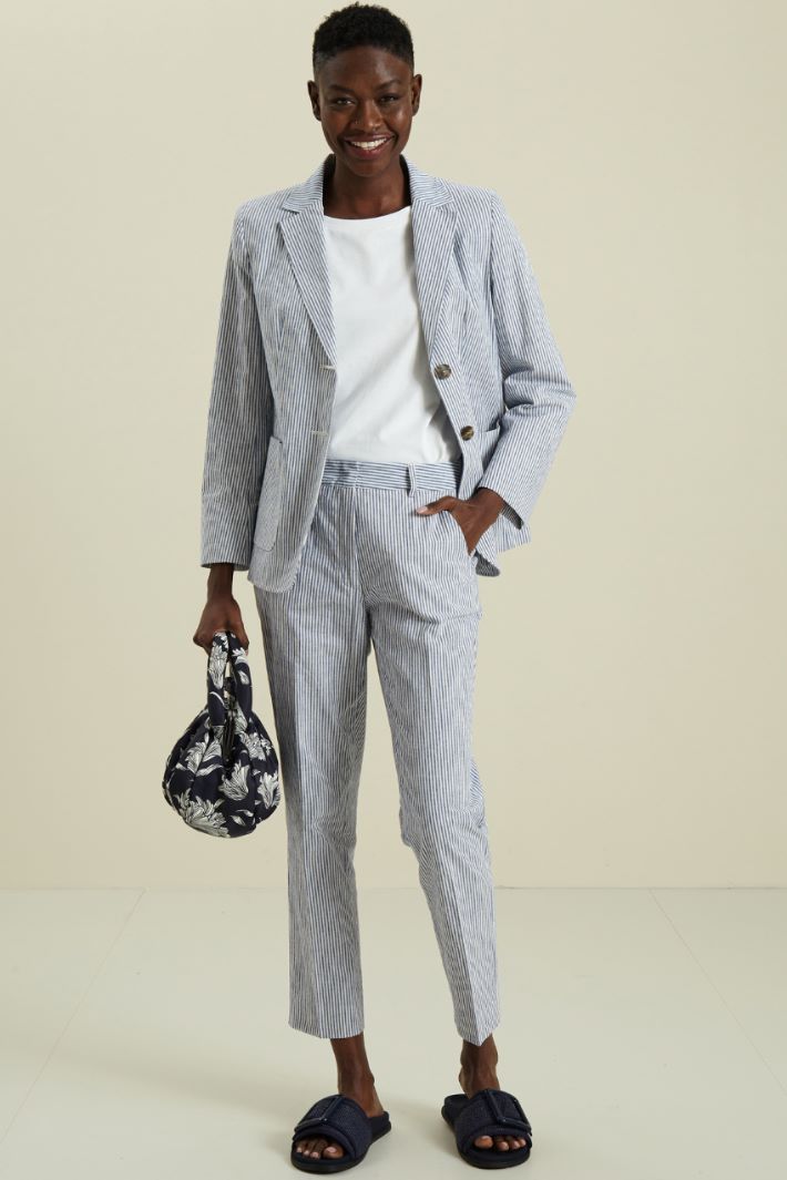 Giacca in cotone e lino Fashion Market