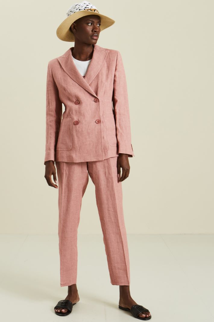 Blazer in tela di lino Fashion Market