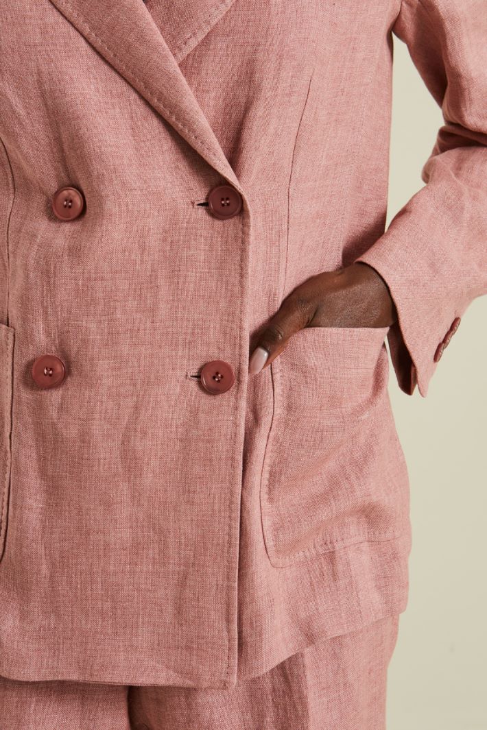 Blazer in tela di lino Fashion Market