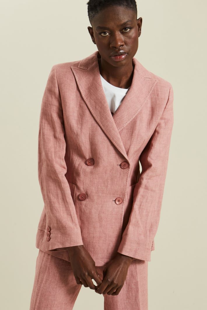 Blazer in tela di lino Fashion Market