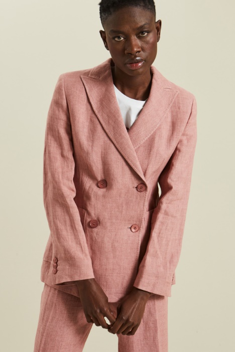 Blazer in tela di lino Fashion Market