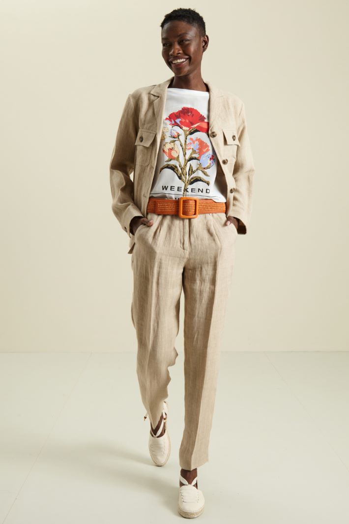 Giacca in stuoia di lino Fashion Market