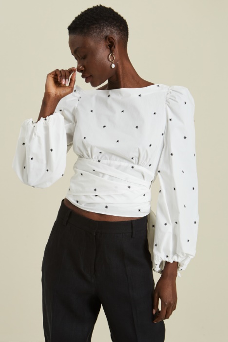 Casacca in popeline di cotone Fashion Market