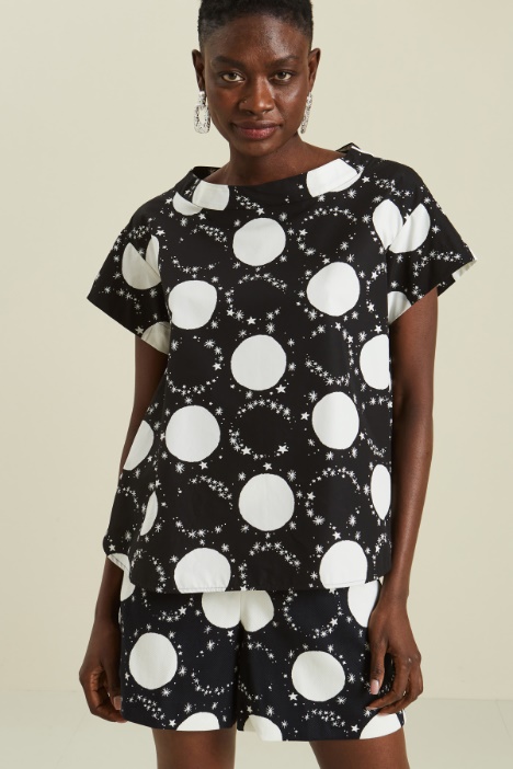 Casacca in popeline di cotone Fashion Market