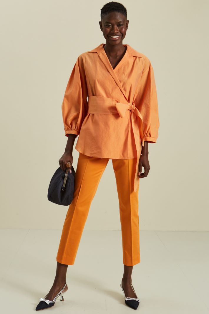 Casacca in cotone e seta Fashion Market