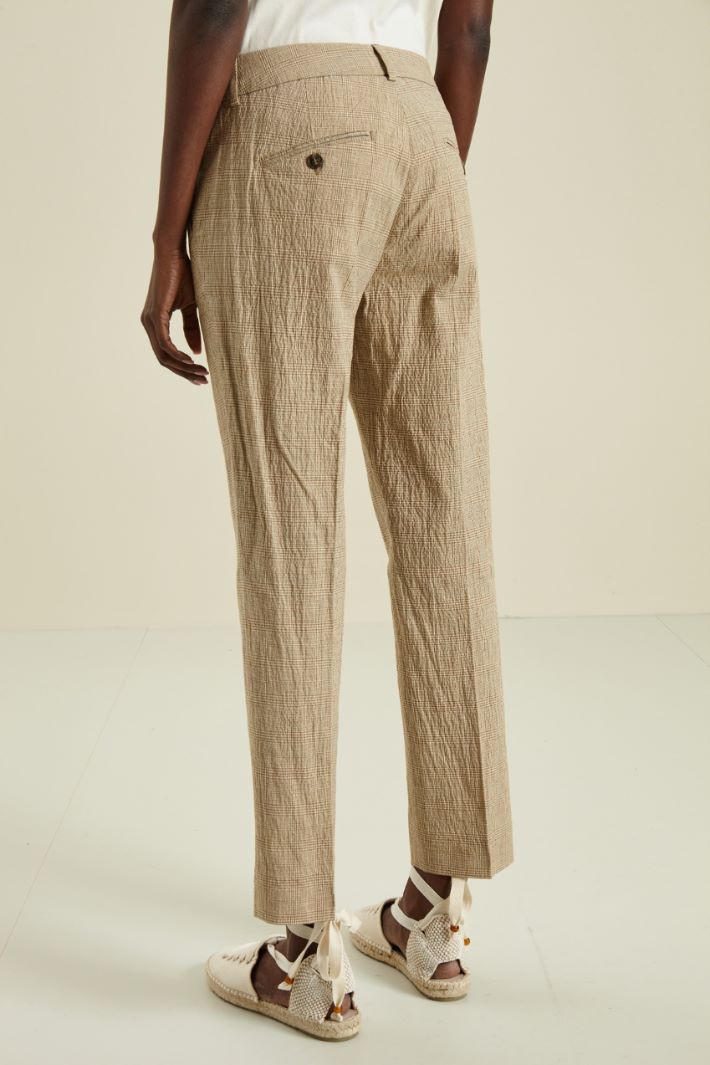 Pantaloni in cotone e lino Fashion Market