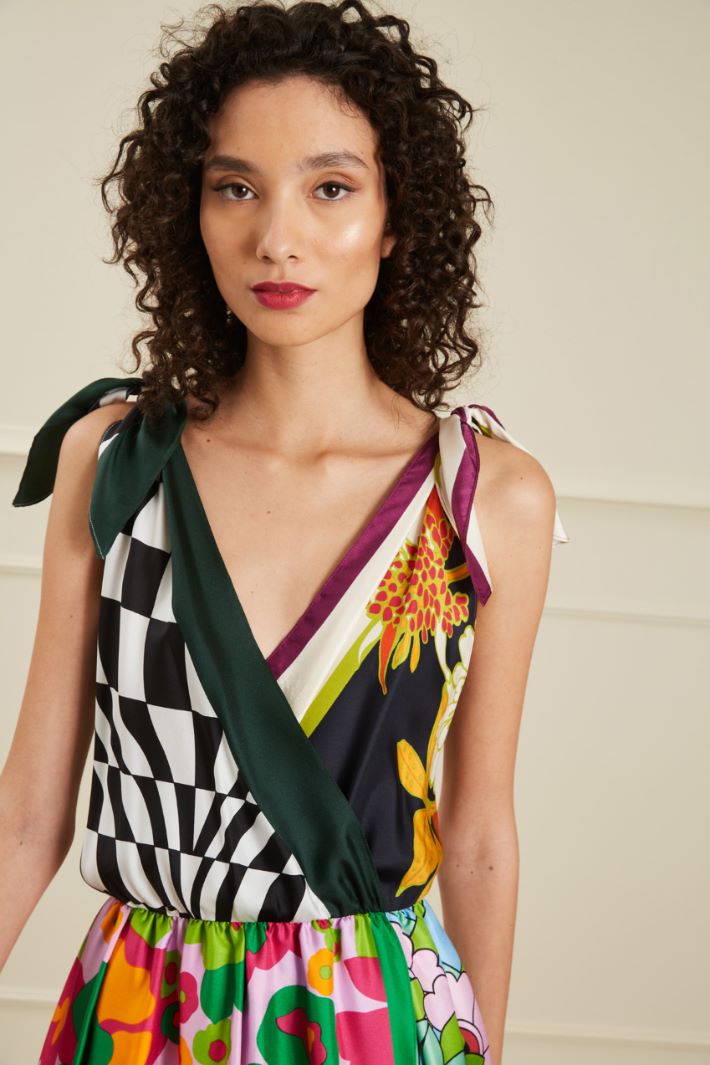 Abito in twill di seta  Fashion Market