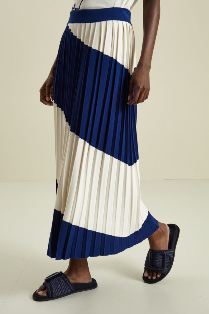 Gonna in viscosa plissè Fashion Market