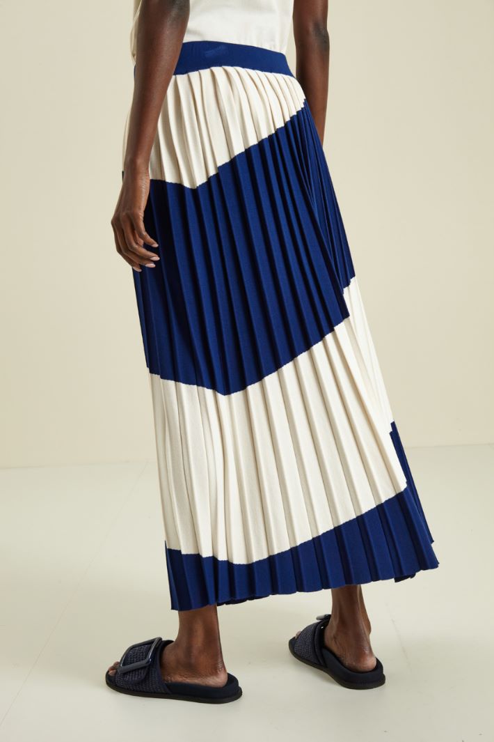 Gonna in viscosa plissè Fashion Market