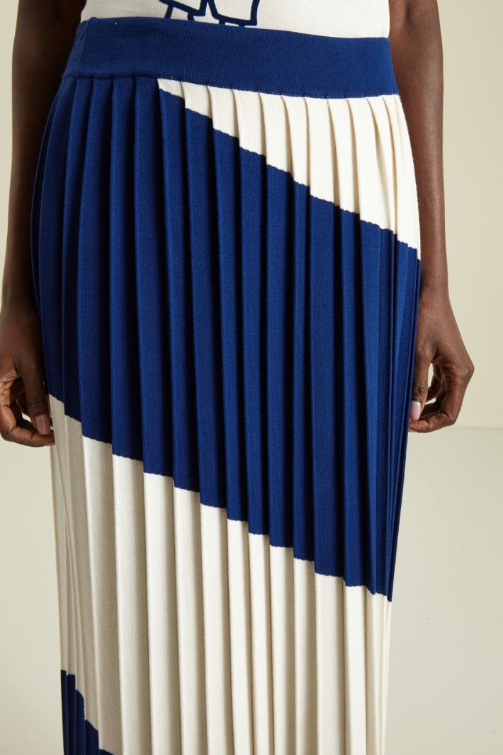 Gonna in viscosa plissè Fashion Market