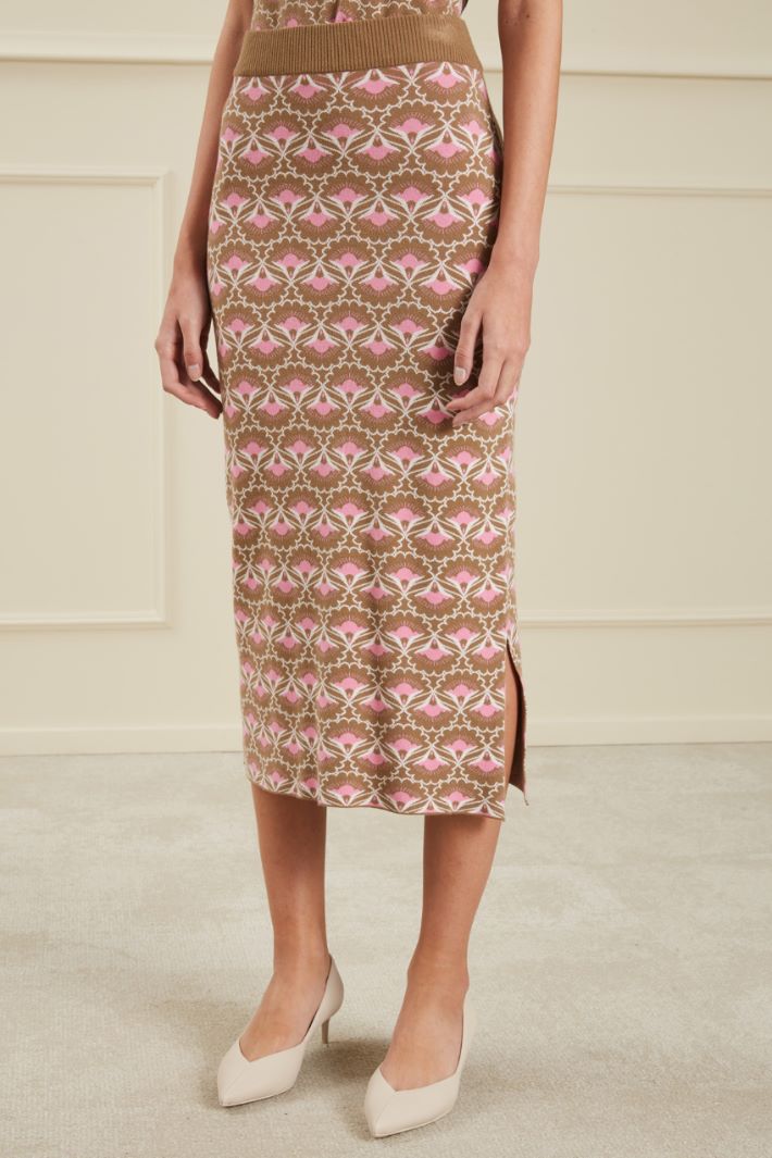 Gonna in viscosa jacquard Fashion Market