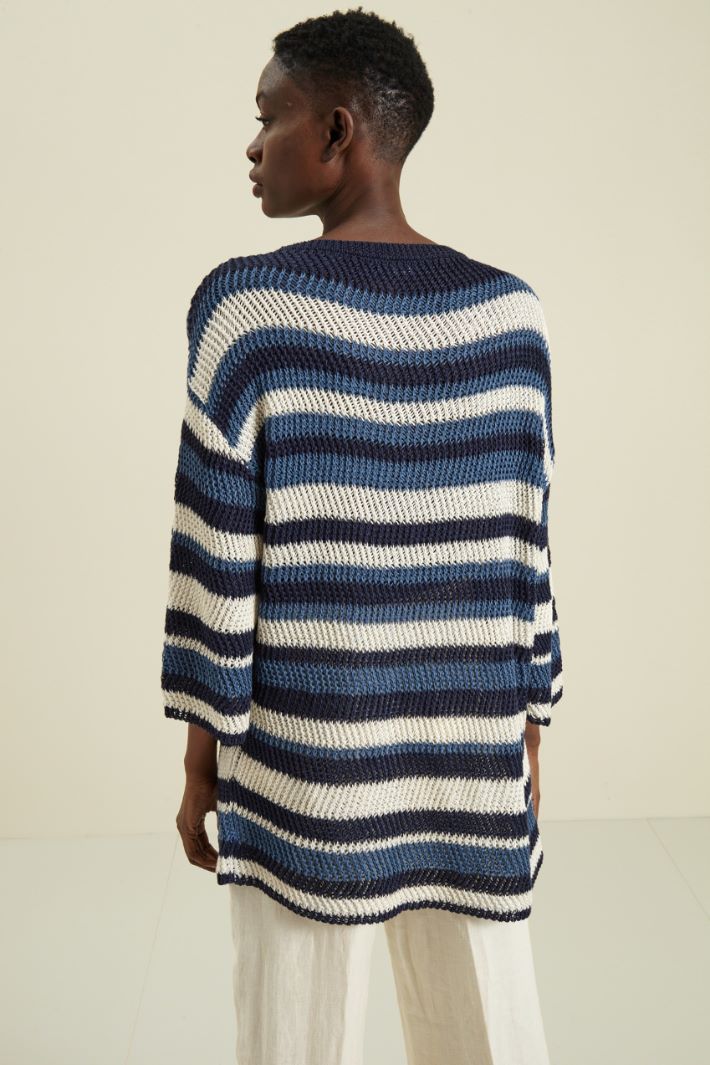 Maglia over in filato di lino Fashion Market