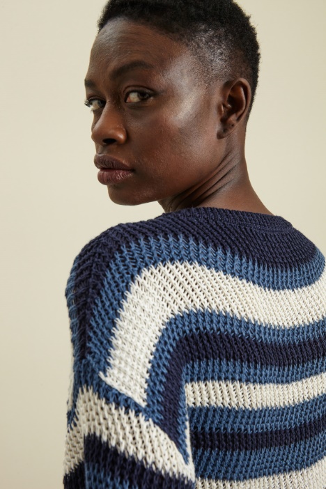 Maglia over in filato di lino Fashion Market