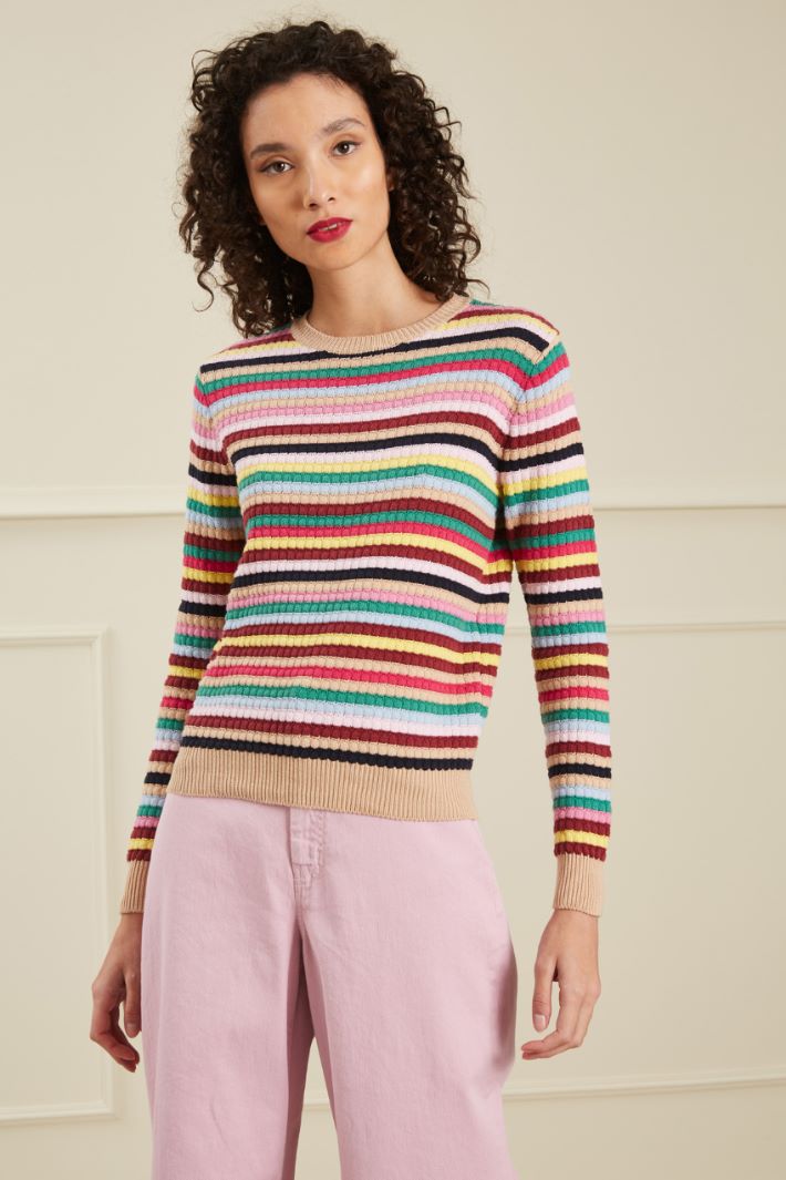 Maglia in cotone tinto filo Fashion Market