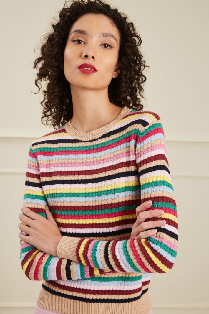 Maglia in cotone tinto filo Fashion Market