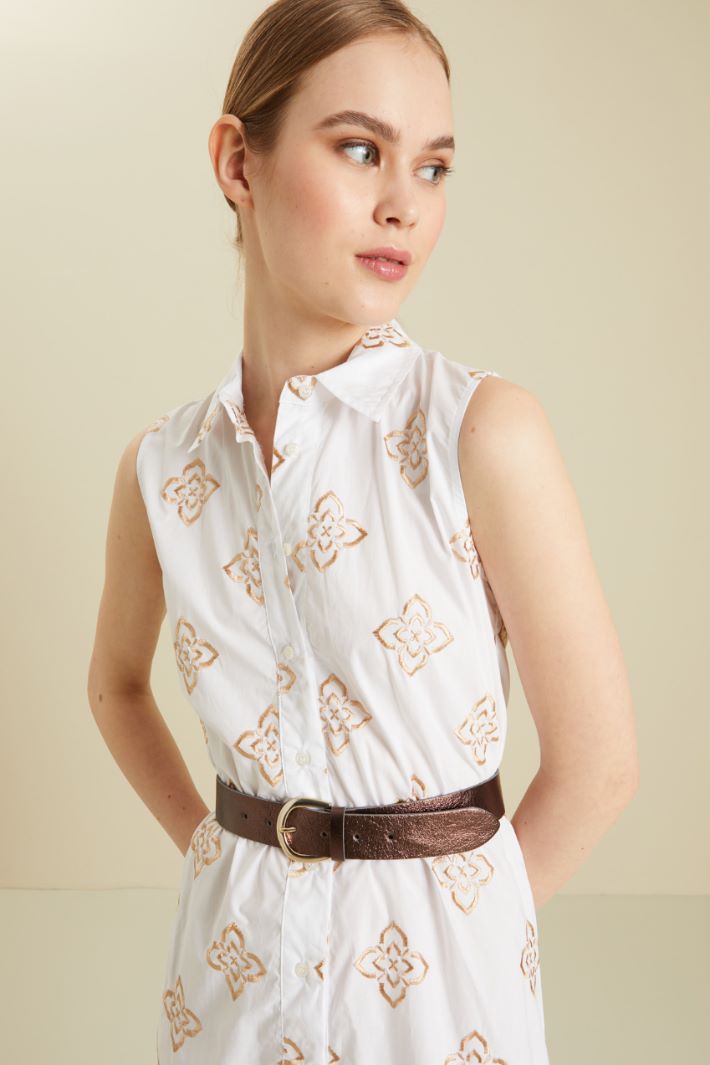 Cintura in pelle laminata Fashion Market