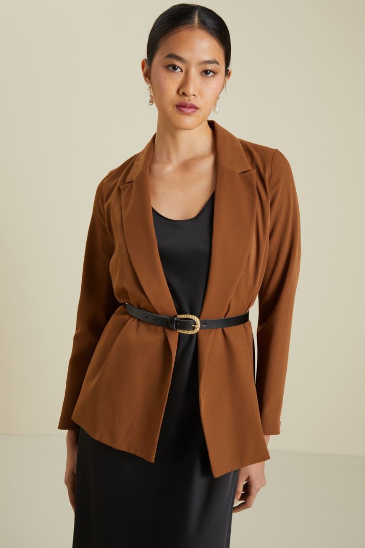 Cintura sottile in pelle Fashion Market