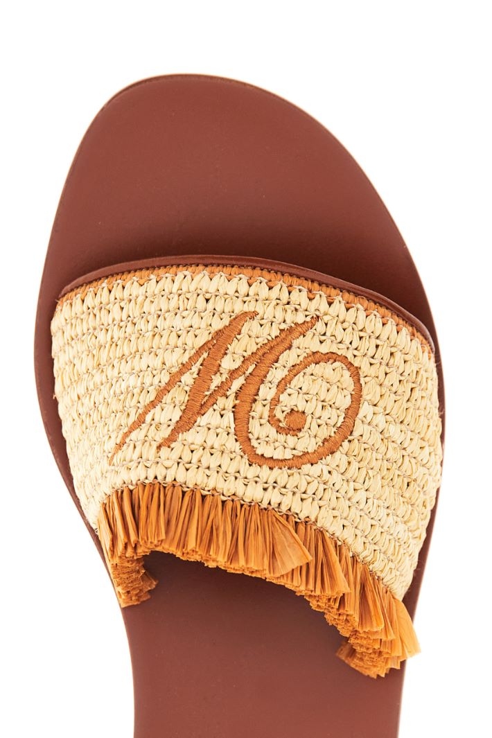 Sandalo in rafia e pelle Fashion Market Sandalo in rafia e pelle Fashion Market