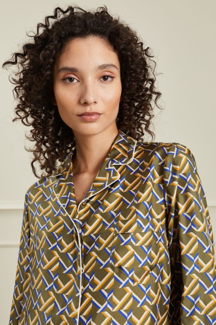 Casacca in twill di seta Fashion Market