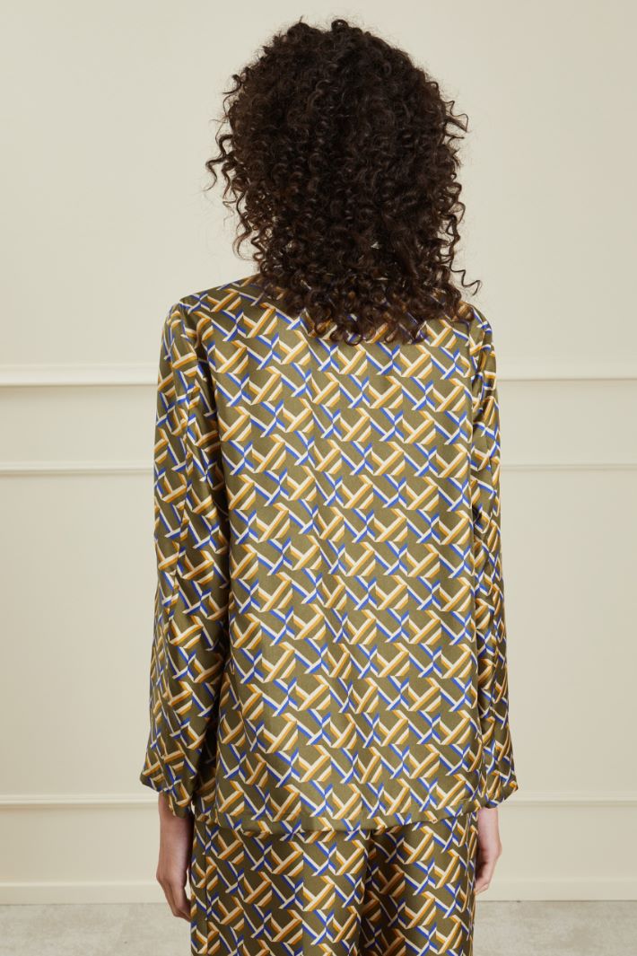 Casacca in twill di seta Fashion Market