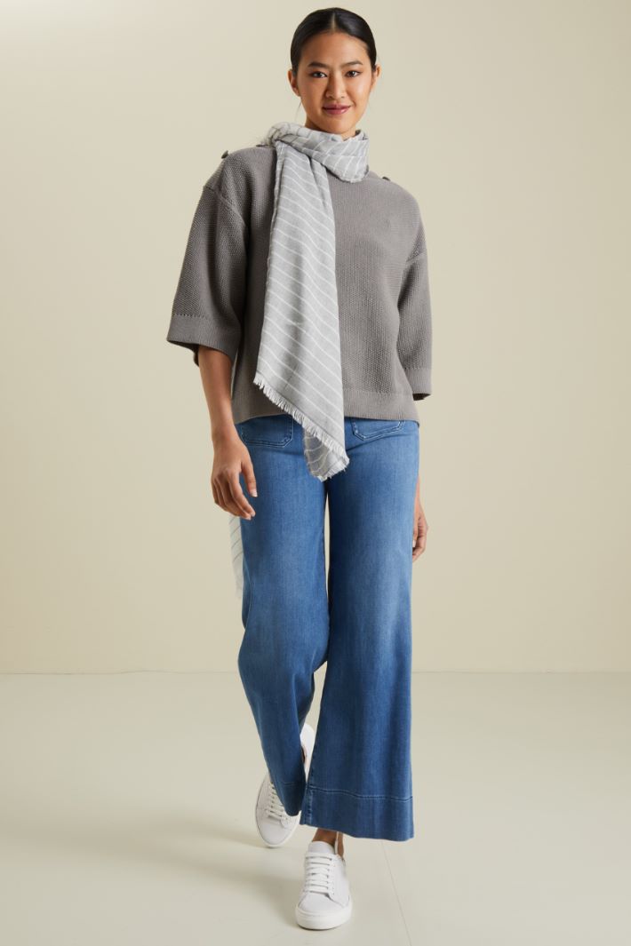 Sciarpa in viscosa tinto filo Fashion Market