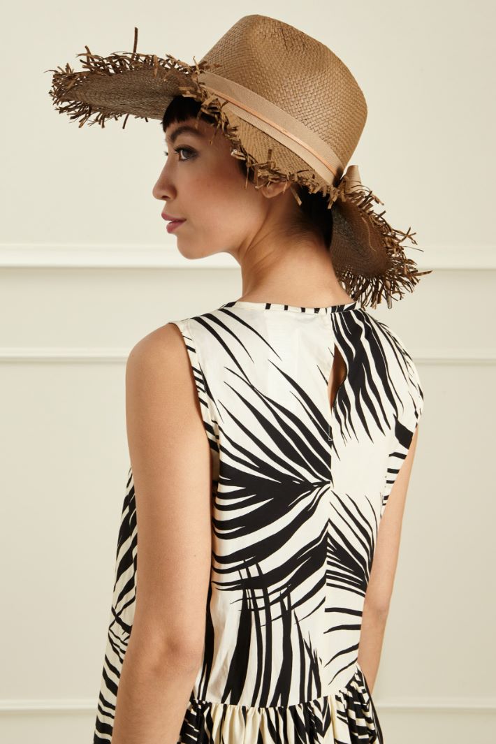 Cappello in rafia a tesa larga Fashion Market