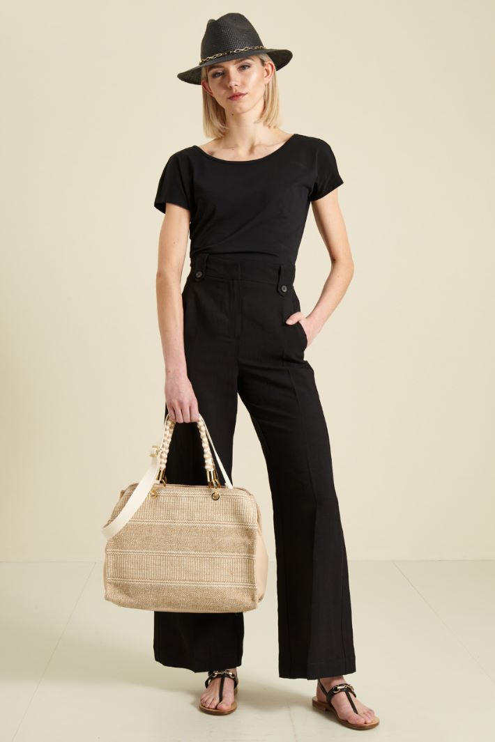 Cappello in rafia con catena Fashion Market Cappello in rafia con catena Fashion Market