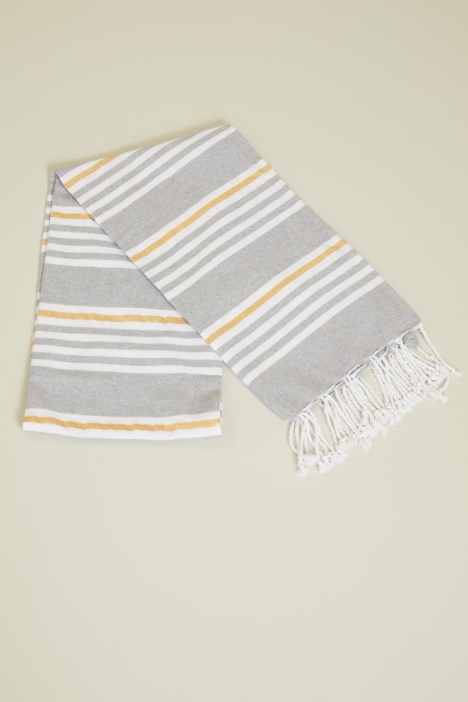 Telo mare rigato con dettaglio lamé Fashion Market