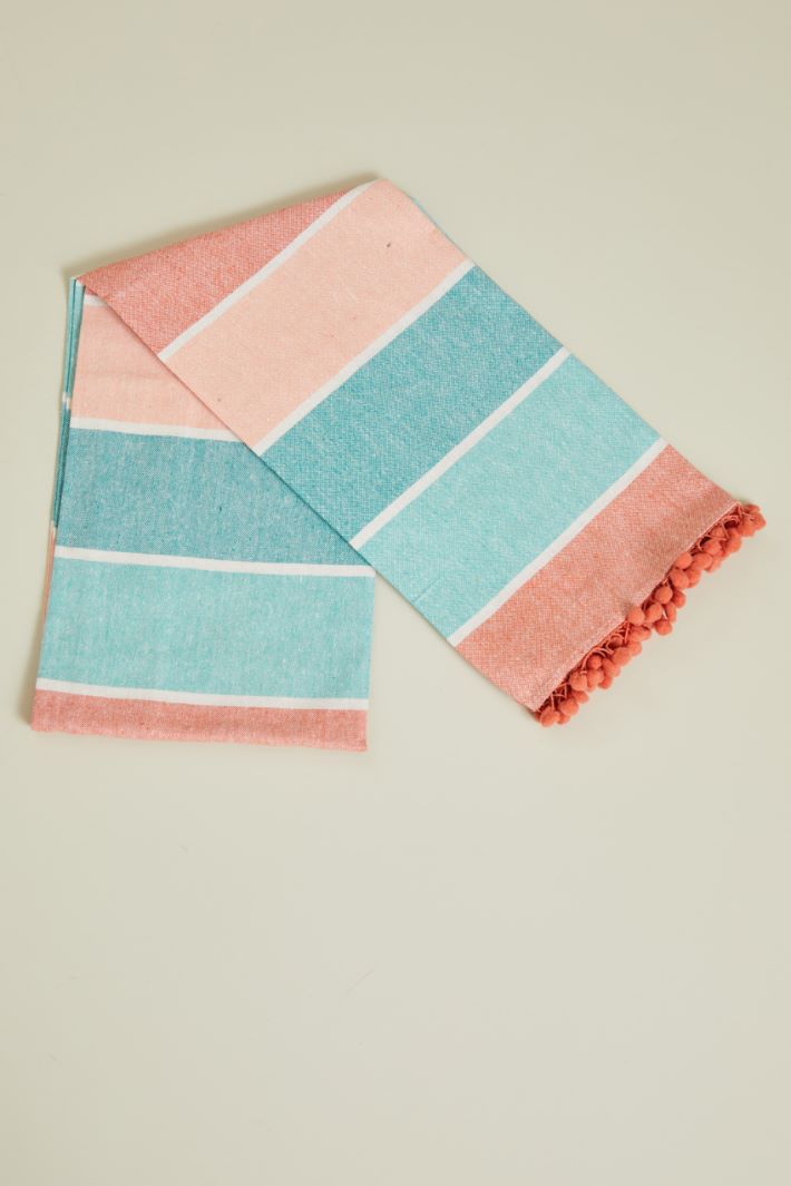 Telo mare con pon pon Fashion Market