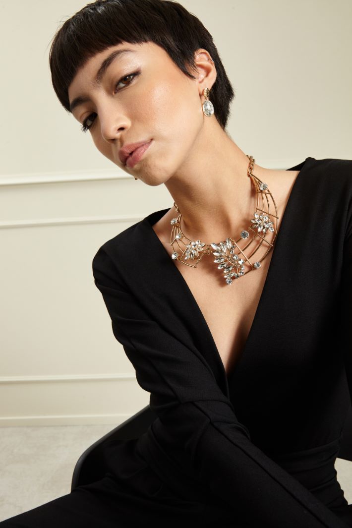 Orecchini con strass Fashion Market