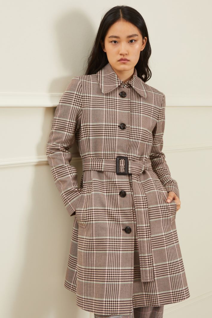 Cappotto in principe di galles Fashion Market