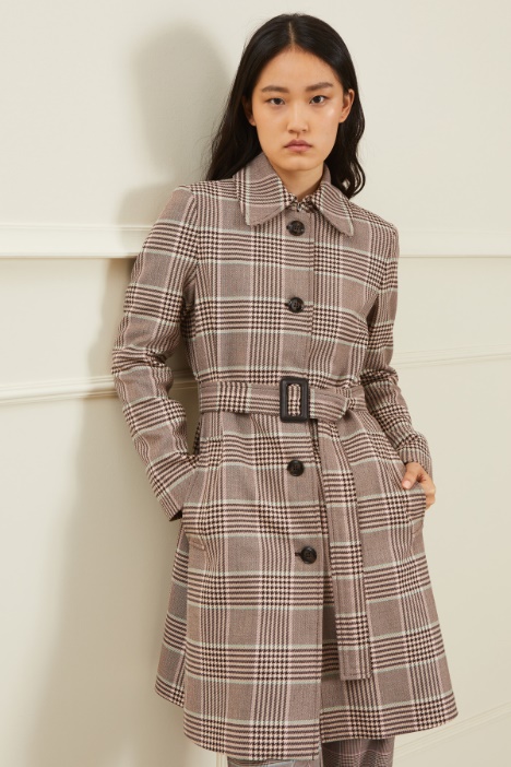 Cappotto in principe di galles Fashion Market