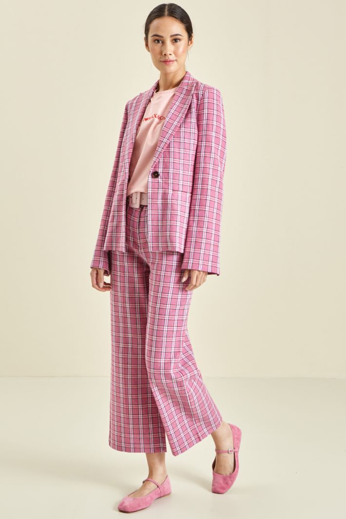 Blazer monopetto in lino Fashion Market