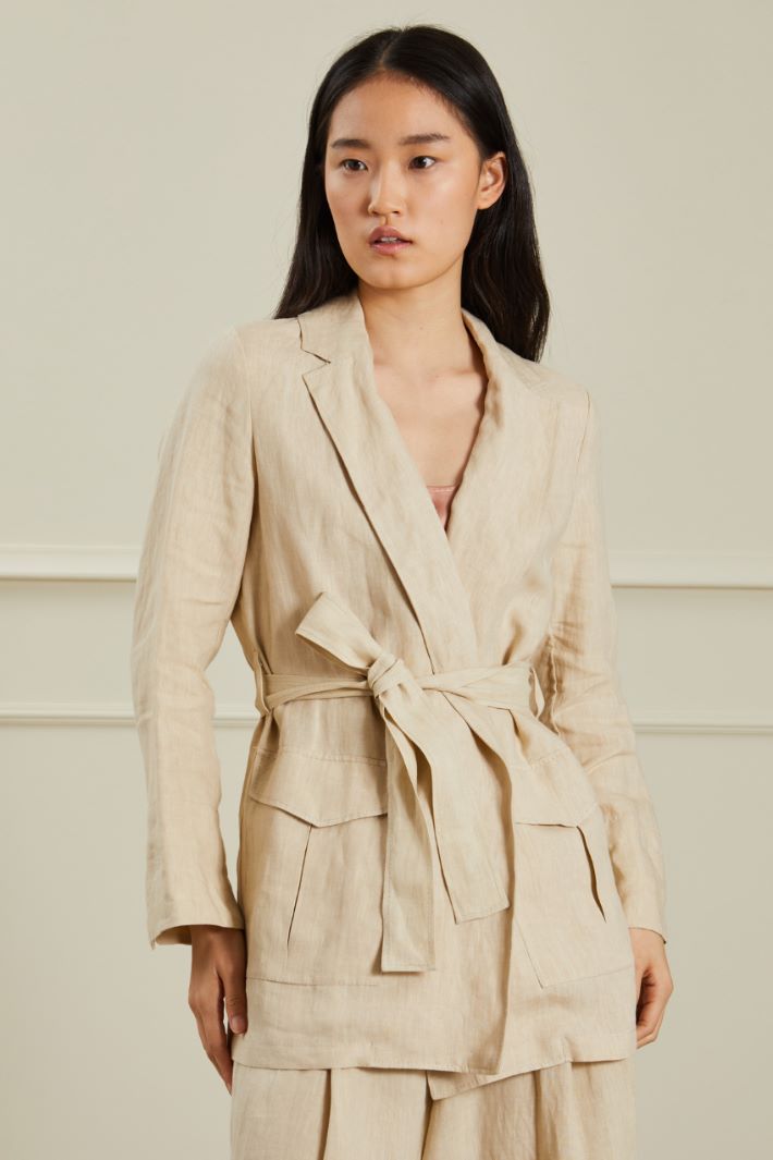 Blazer in puro lino Fashion Market