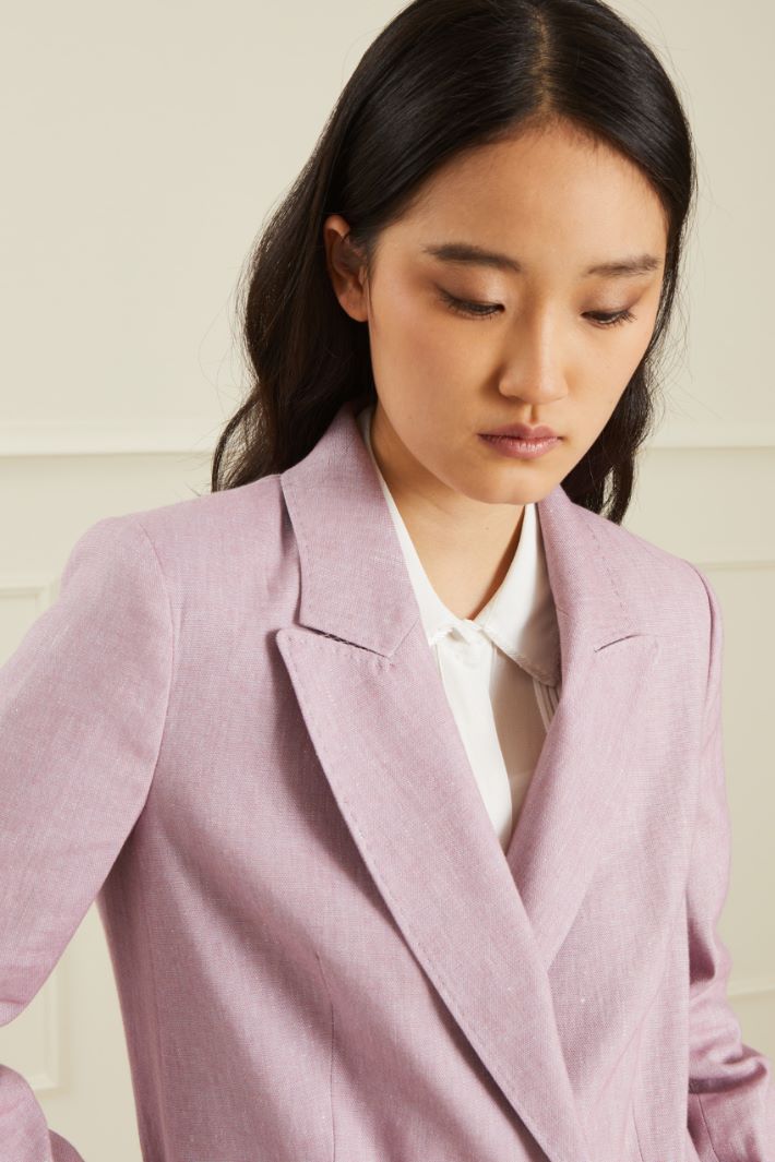 Blazer in lino e cotone Fashion Market