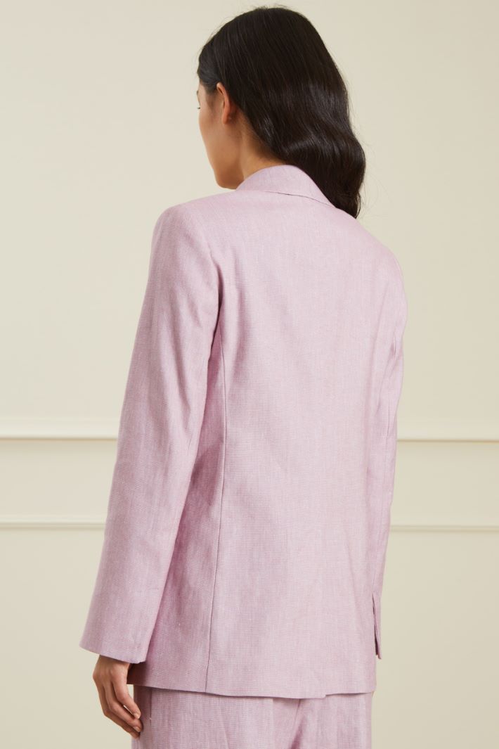 Blazer in lino e cotone Fashion Market