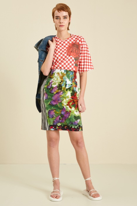 Gonna a tubino in bull Fashion Market