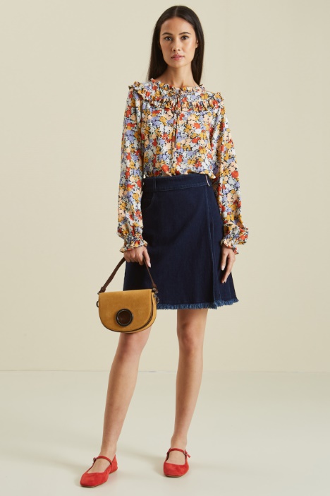 Gonna a portafoglio in denim Fashion Market