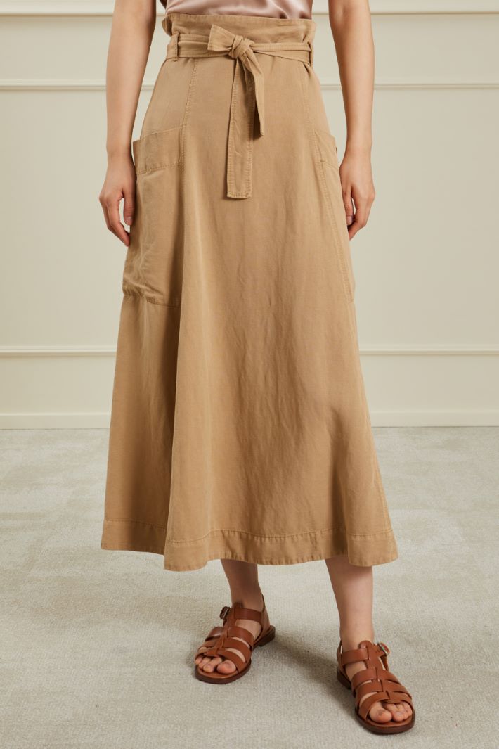 Gonna svasata in twill Fashion Market