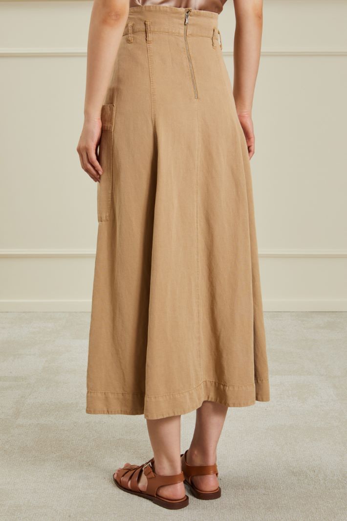 Gonna svasata in twill Fashion Market