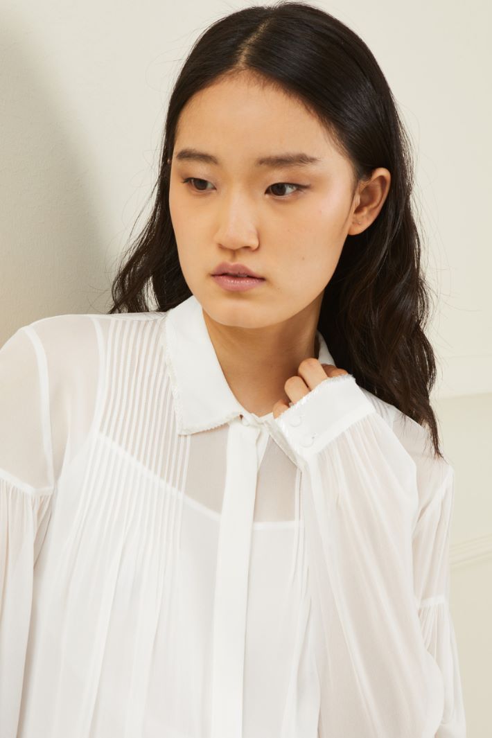 Camicia in georgette di viscosa Fashion Market